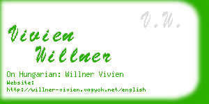 vivien willner business card